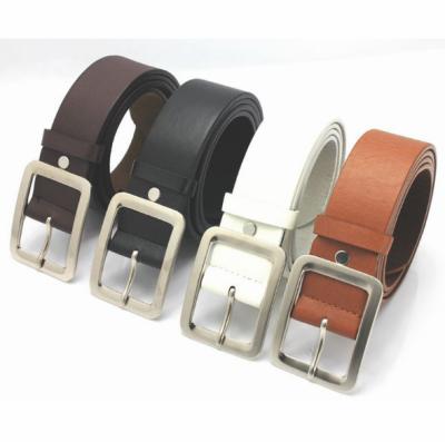 China Leather belt with rivet leisure pin buckle leather belt with rivet punk style for young men boys daily wear durable for sale