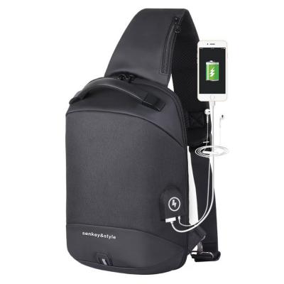 China New Anti Theft Anti Theft Cross - Body Chest Bag Shoulder Bag With USB Charging for sale