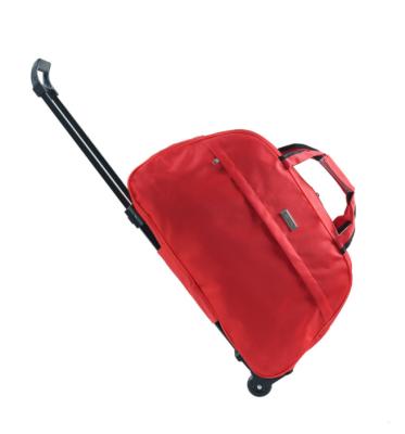 China Nylon Oxford Cloth Hand Pull Rod Luggage Bag Large Capacity Folding Travel Soft Boarding Soft Bag Customized Bag for sale