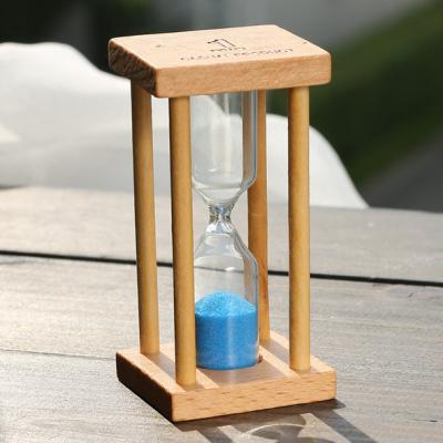 China Customizable Single Party Sand Supply Wooden Timer 1/3/5 Minutes Single Hourglass FA0065 for sale