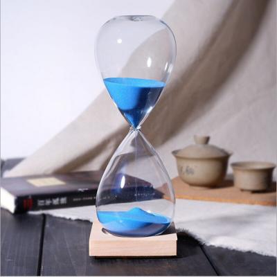 China Customizable Single Party Sand Supply Wooden Timer 30/60 Minutes Single Hourglass FA0066 for sale