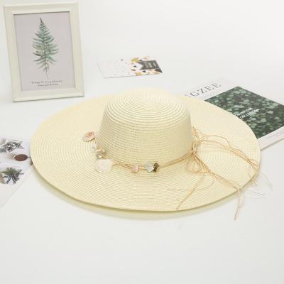 China 2021 Summer Women Sunvisor Beach Sombreros Wide Brim Paper Straw Hats With Accessories for sale