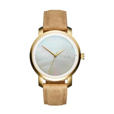 China New Design Custom Logo Non-Specific Women Men PU Leather Casual Wrist Watch for sale