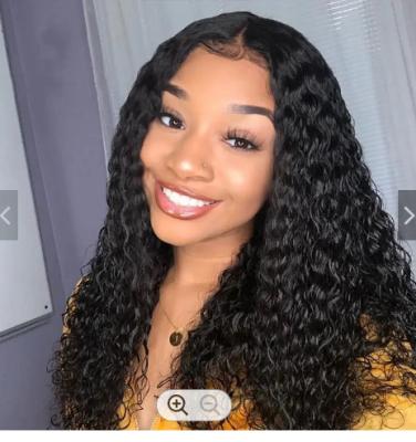 China Cheap straight swiss lace cuticle aligned hair extensions wigs full lace hair wig 13*4 lace frontal wig seller for black women for sale