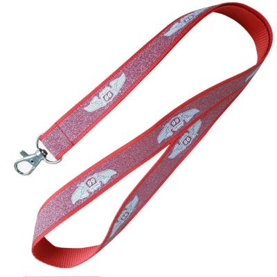 China Eco-Friendly Wholesale No Min Single Color Silk Screen Printing Custom Recycled 2cm Nylon Lanyard for sale