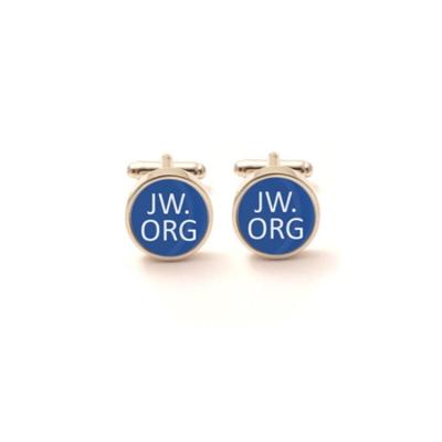 China fashion custom mens eco-friendly jw org metal cufflinks for men for sale