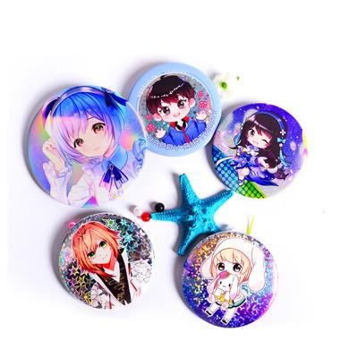 China Custom safety pin anime kawaii pin button badges for sale