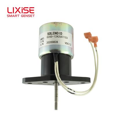 China Auto engine parts solenoids 0250-12A2UC11S3 12 volt solenoid valve generatoer parts for sale