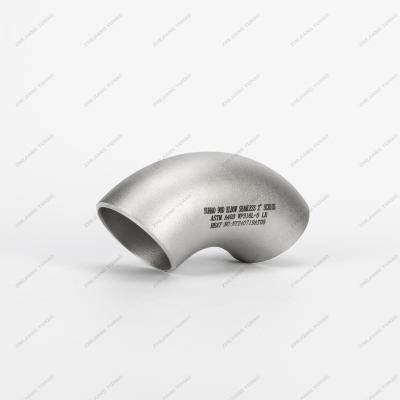 China 304 304L Stainless Steel Butt Weld Fittings Long Radius SS 90 Degree Elbows for sale