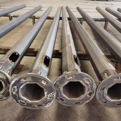 China Square 5m 6m 7m 8m 9m steel galvanized polygonal lamp 10m traffiic post for sale