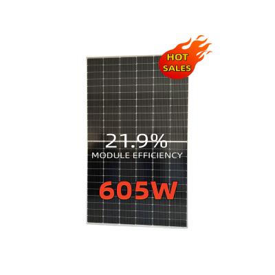 China 605W solar power system 610w solar panels price staggered solar panel for home use best 650 watt mono flexible solar panels price for sale