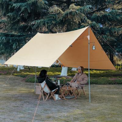 China Straight Bracing Type Cotton Canvas Teepee Yurt Glamping Tent Waterproof Outdoor Camping Square Tent for sale