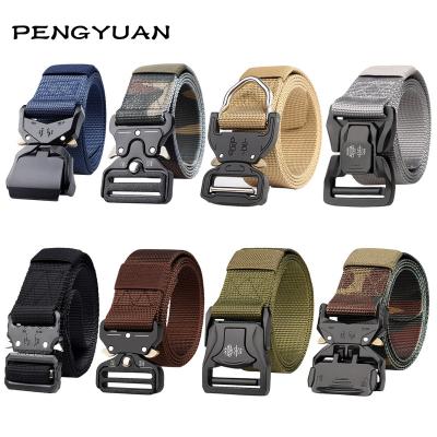 China Customizable Quick Release Buckle Cinturon Tactico Militar Battle Police Duty Belt Men Nylon Buckle Army Military Tactical Belt for sale