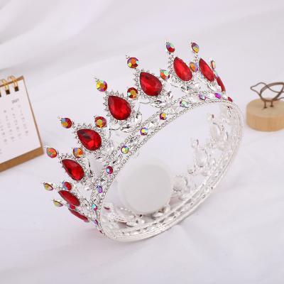 China Bridal Wedding Tiaras And Crowns Vintage Queen Prom Accessories Baroque King Bride Tiara Crown For Women Headdress for sale