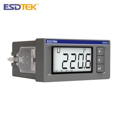 China Square Type Digital Ammeter EM200ER-U Single Phase EM200ER-U Energy Smart Voltmeter Panel Voltage Meter for sale