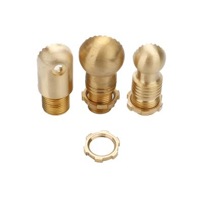 China Custom Mirror-Polishing Decoration Fittings Heat Treatment Forging Copper Lamp Fittings for sale