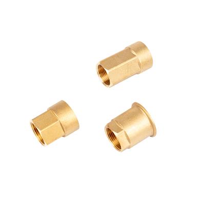 China Custom Internal Diameter Wire Socket Fittings Copper Coupling Brass Fittings Customized Size for sale