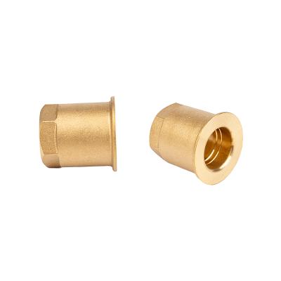 China Brass Pipe Fittings Unidirectional Straight Copper Pipe Fitting With Internal Thread Customized Size for sale