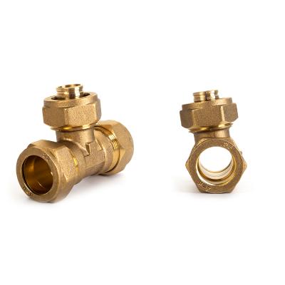 China Hot Sale Malleable Brass Metal Pipe Fittings Connector Tube Tee Fittings And Pipe Fittings Customized Size for sale