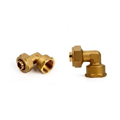 China 90 Degree Male Copper Elbow Brass Refrigeration Parts Coupling Elbow Brass Fitting Equal for sale