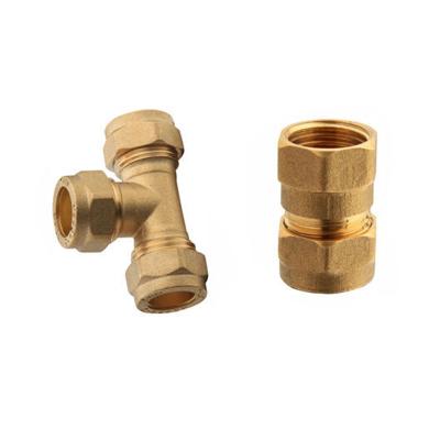 China Coupling Brass Pipe Parts And Copper Fittings Elbow Tubing Fitting Material for sale