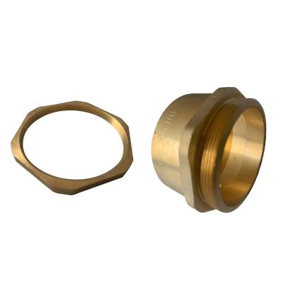 China Durable Brass Water Pipe Coupling Brass Male Coupling Parts Brass Female Copper Fitting for sale