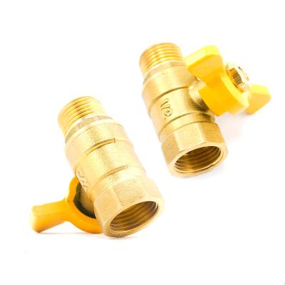 China W-1001 W-1001 Rooster Duty Welding Brass High Pressure Heavy Forged Heavy Lockable Copper Ball Valve for sale