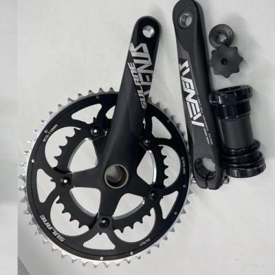 China Road Bikes Hot Sale Chinese CNC Transmission Road Bike Crankset BCD110 34/50T Chainrings 170mm Crank Hollow With BB for sale