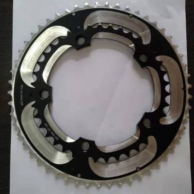 China Road Bikes 2 Double BCD130 39/53T chainrings, BCD110 34/50T Road BCD 130 crankset 46/56T, chainrings for sale