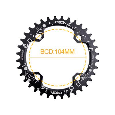 China Mountain Bikes Bike Parts BCD104 MTB Chainrings 32T-38T for sale