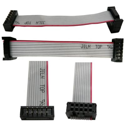 China Ordinary Gray PCBA Signal Harness IDC 2.0 2.54mm Pitch Idc Perforated Connector Flat Ribbon Cable for sale