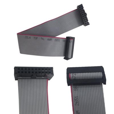 China 2.0 2.54 Electronic Customized IDC 10 Pin Cable Head 1.0 1.27mm Pitch 2651 Ribbon Cable , Small Ribbon Cable for sale