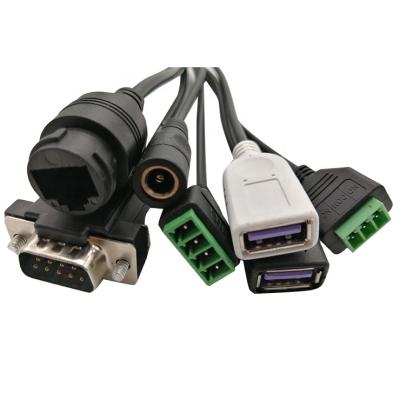 China The cable can be VDE/CCC/PSE etc. and pure copper wire or Molex auto JST connector harness to DB9 RJ45 female cable assembly and DC plug for sale