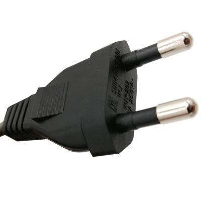 China Home Appliances Korea 2 Pin AC Power Cord Or Cards With 1.8m 8 Styles Plug for sale