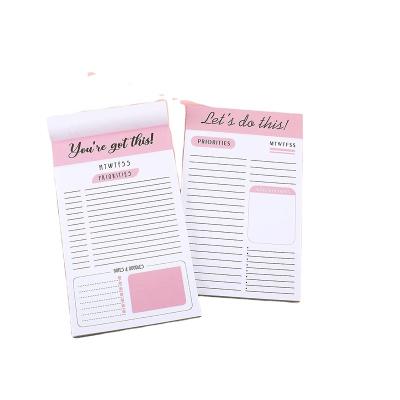 China Simplicity Hot Selling Quality Good To Do List Grocery List Magnet Pad Plan Magnetic Notepad for sale