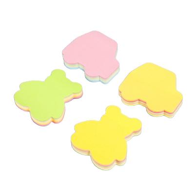 China Fluorescent special shaped sticky note set of cartoon alien cartoon color sticky note for sale