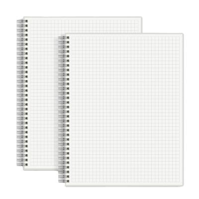 China Factory Sale Various PP Transparent Plastic Soft Cover Waterproof Coil Book Student Notebooks for sale