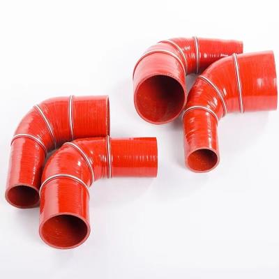 China Durable High Temperature Resistance Wholesale Customization By Manufacturers High Temperature Flexible Car Silicone 90 120 Degree Elbow Or Customized Hose for sale