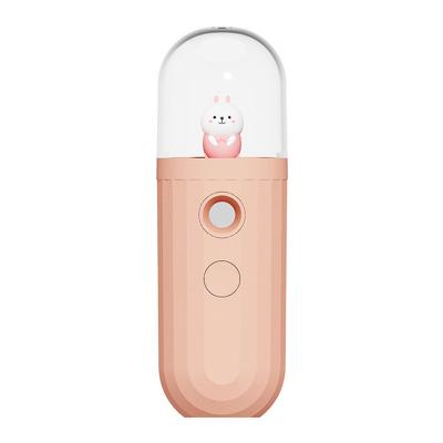 China Moisturizer PSB Mini Electric Nano Electric Cartoon Mist Srayer Handy Facial Sprayer for sale