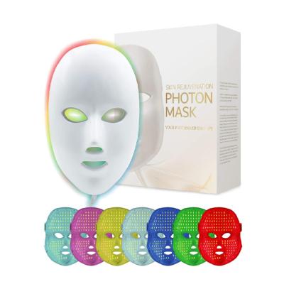 China 7 Colors Dye PSB Removal Anti Aging Wrinkle Rejuvenation Led Face Photon Light Skin Mask Facial Therapy for sale