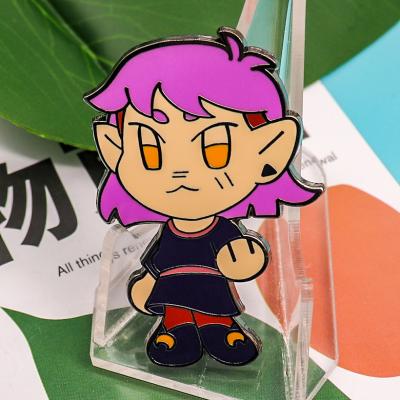 China America No Minimum Cartoon Figure Anime Manufacture China Cute Girl Hard Enamel Pin for sale