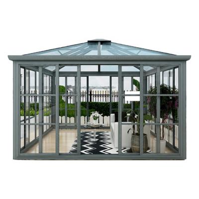 China Modern Victorian Vertical Sunroom Patio Style Solarium Aluminum Room Winter Garden for sale