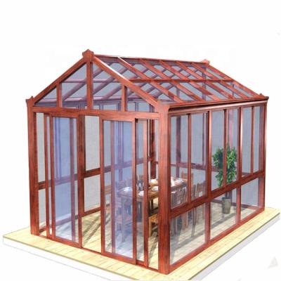 China Modern Prefab Modern Glass House For Living Solarium Aluminum Prices for sale