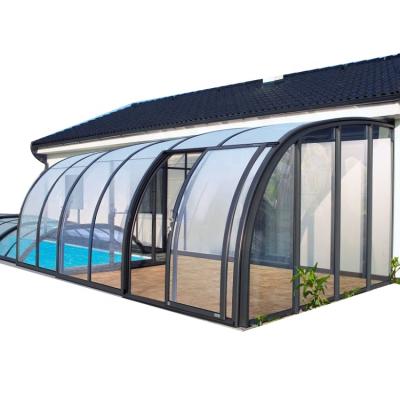 China Aluminum Alloy Heat Insulated Frame With Free Standing PC Sheets Winter Garden Sunrooms Telescopic Factory Direct Sale for sale