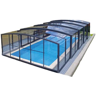 China Portable Glass Pool House Aluminum Swimming Pool Enclosures for sale