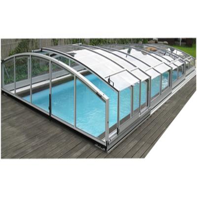 China Automatic Retractable Medium Roof Cover Pool Shade Profile Outdoor Piscinas Fences for sale