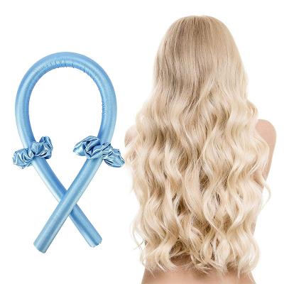 China Portable Silk No Heat Hair Curling Tools 22mm Soft Sliver Silk Rollers for sale