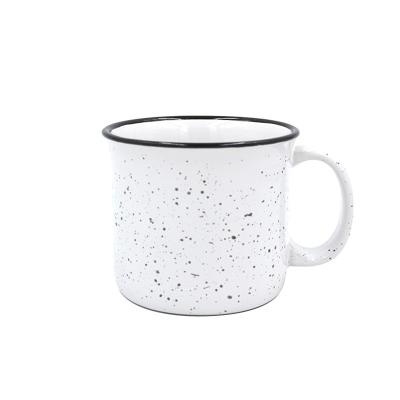 China Viable Hot Selling Colorful Outdoor Campfire Marble Ceramic Mug Customized for Promotional Gifts for sale