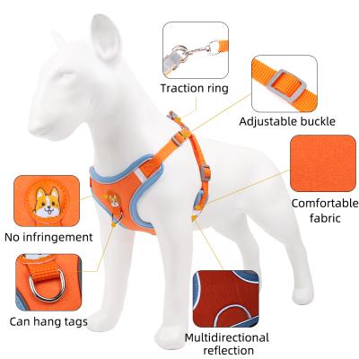 China New Customized Thoughtful Pet Chest Strap, Dog Chest and Back, Sustainable Fashion Pet Harness and Luxury Dog Leash Set for sale