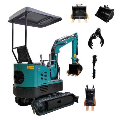 China 1 Ton Mini Excavator Machinery Mini Excavator Mini Excavator Earthmoving Bagger for sale